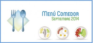 Menú Comedor septiembre 2014