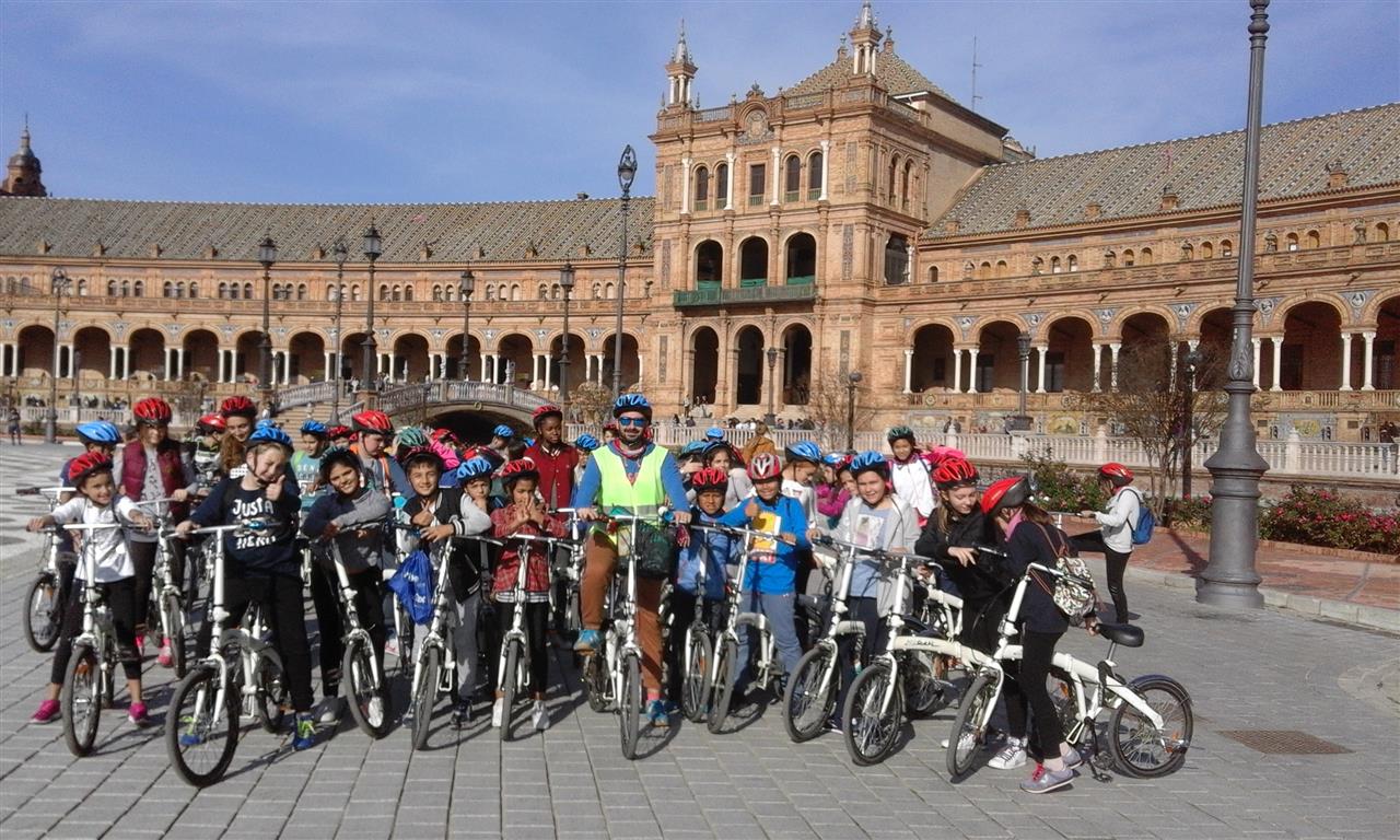 Ruta Cultural En Bici Por Sevilla Ceip Arias Montano Sevilla